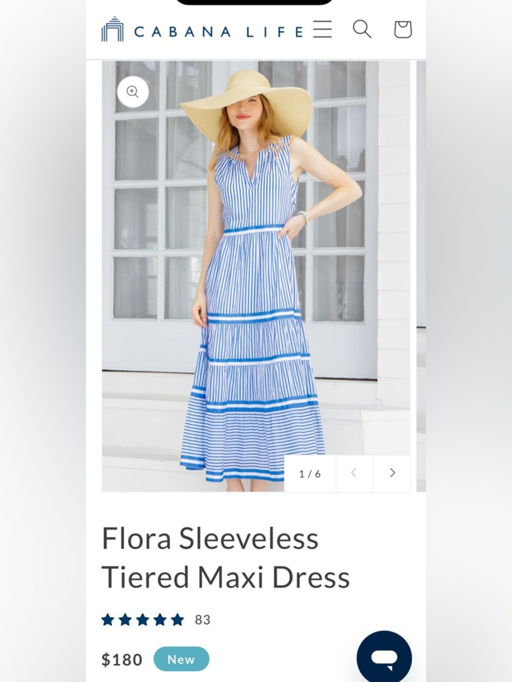 Cabana Life Flora Maxi Dress Sz Medium . UPF50+